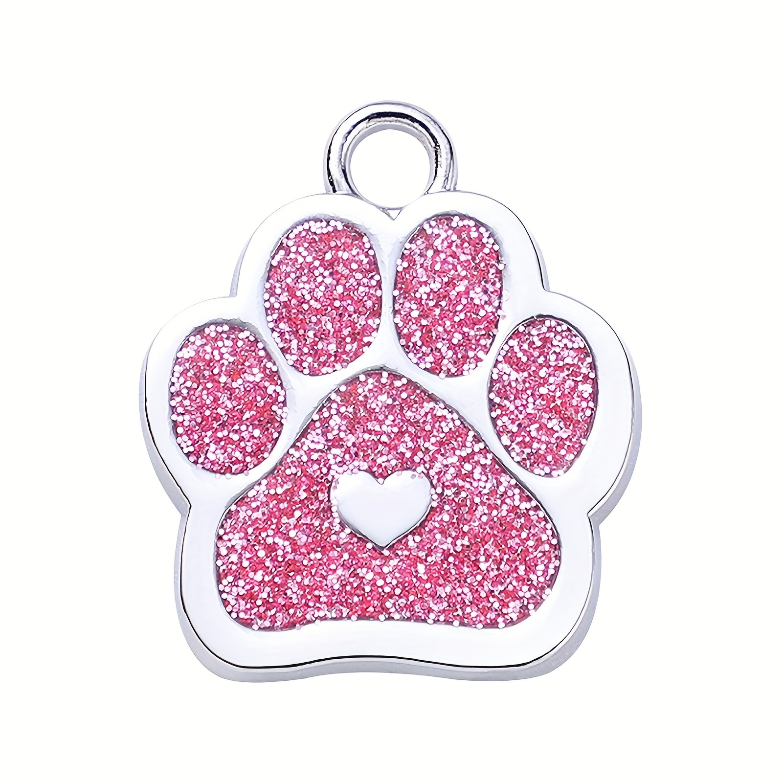 TEMU 1pc Placa de Identificación Personalizada para Mascotas - Colgante de Aleación de con y Diseño de , Opciones de & Color Sólido, Regalo Elegante