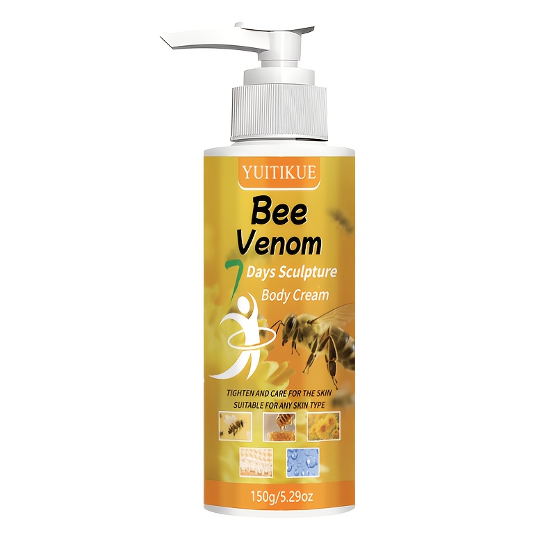 Bee Venom Shaping Arm Cream – Formulated With Collagen And Bee Venom, It Moisturizes And Skin. Suitable For Light Beige Skin Types On , Abdomen, Thighs, And – Muscle Relaxation Massage Cream
