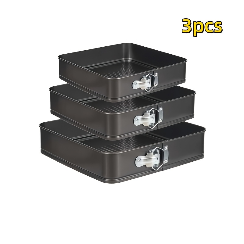 3pcs Large, Medium, And Of Carbon Cake Molds, With Honeycomb Molds - Ideal For Kitchen Or Restaurant Use, And An Ideal Gift For Christmas And Thanksgiving