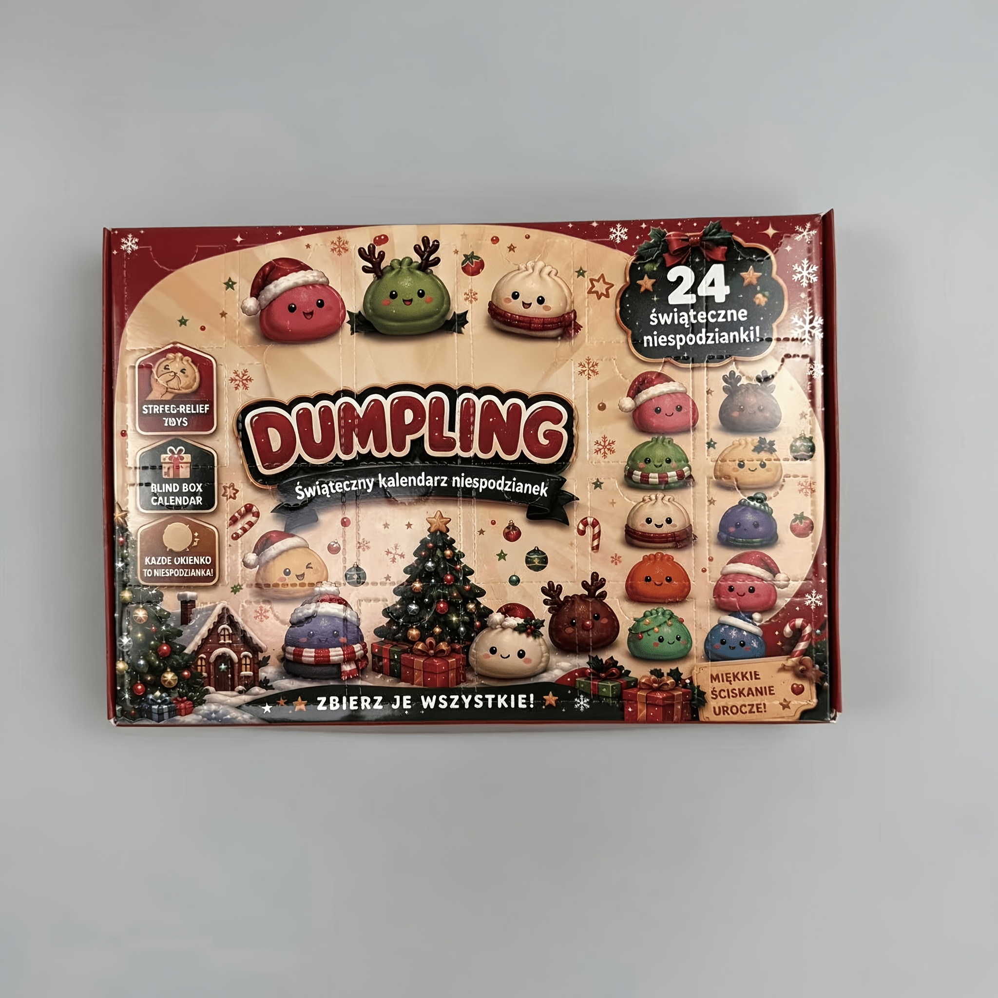 TEMU 24 Christmas Small Bun-shaped Party Toys, Plus 1pc Of Toys As A Gift, Making A Total Of 25pcs Of The Christmas Bun Set. The Christmas Small Bun