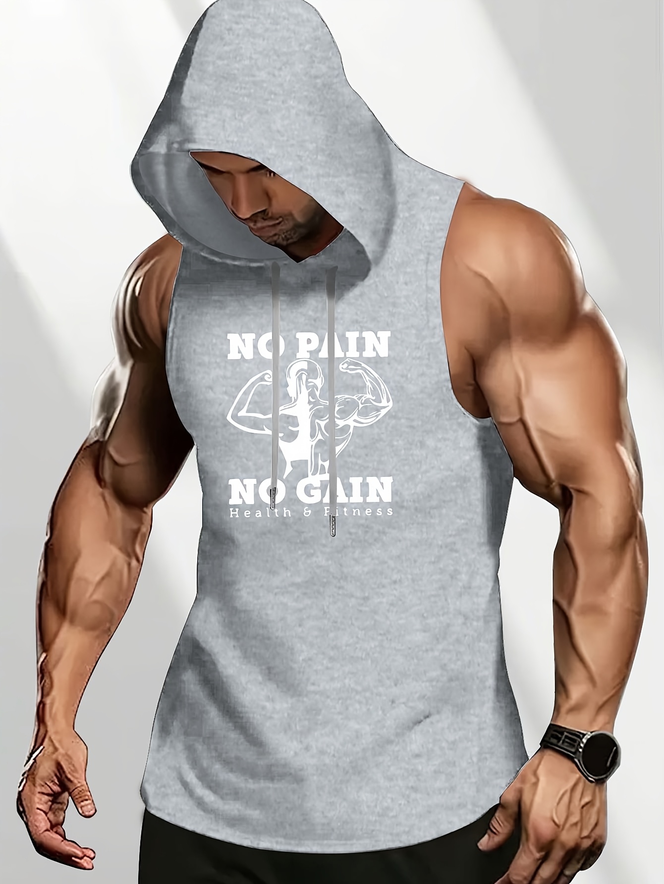 maglietta a maniche corte cappuccio Temu Italy