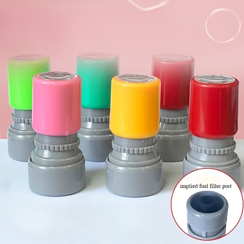 5pcs Colored Teacher Fun Office Stamp Set