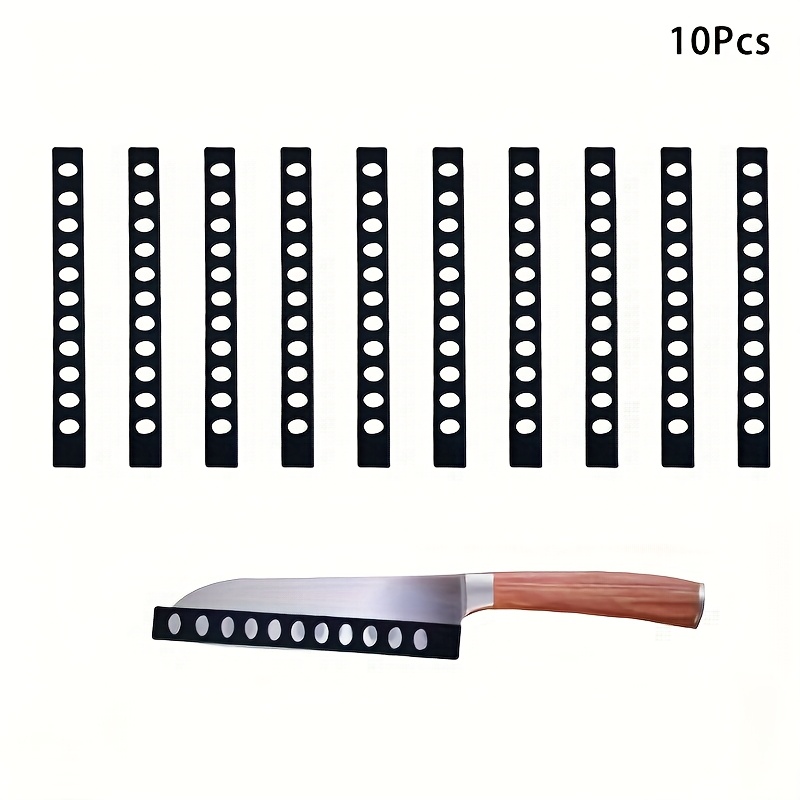 10pcs Knife Protector Sleeve, Plastic Safety Sheaths For Kitchen Knives, Durable Knife Covers, Knife Edge Protectors, Kitchen Additions