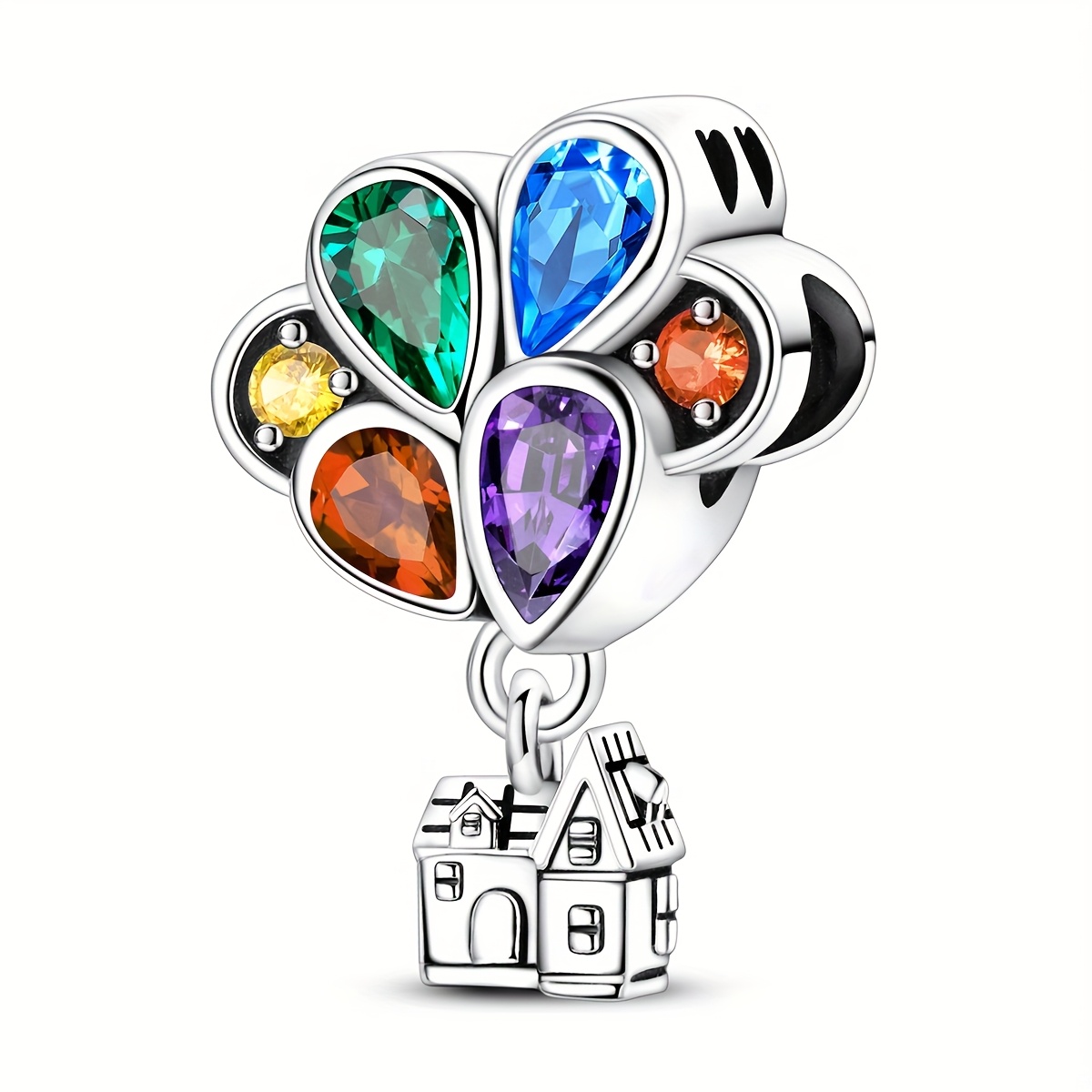 Image of Colorful Balloon Floating House Pendant Suitable For Bracelets And Necklaces For Vacation Parties, Valentine's Day, Weddings, And Holiday Gifting Accessory