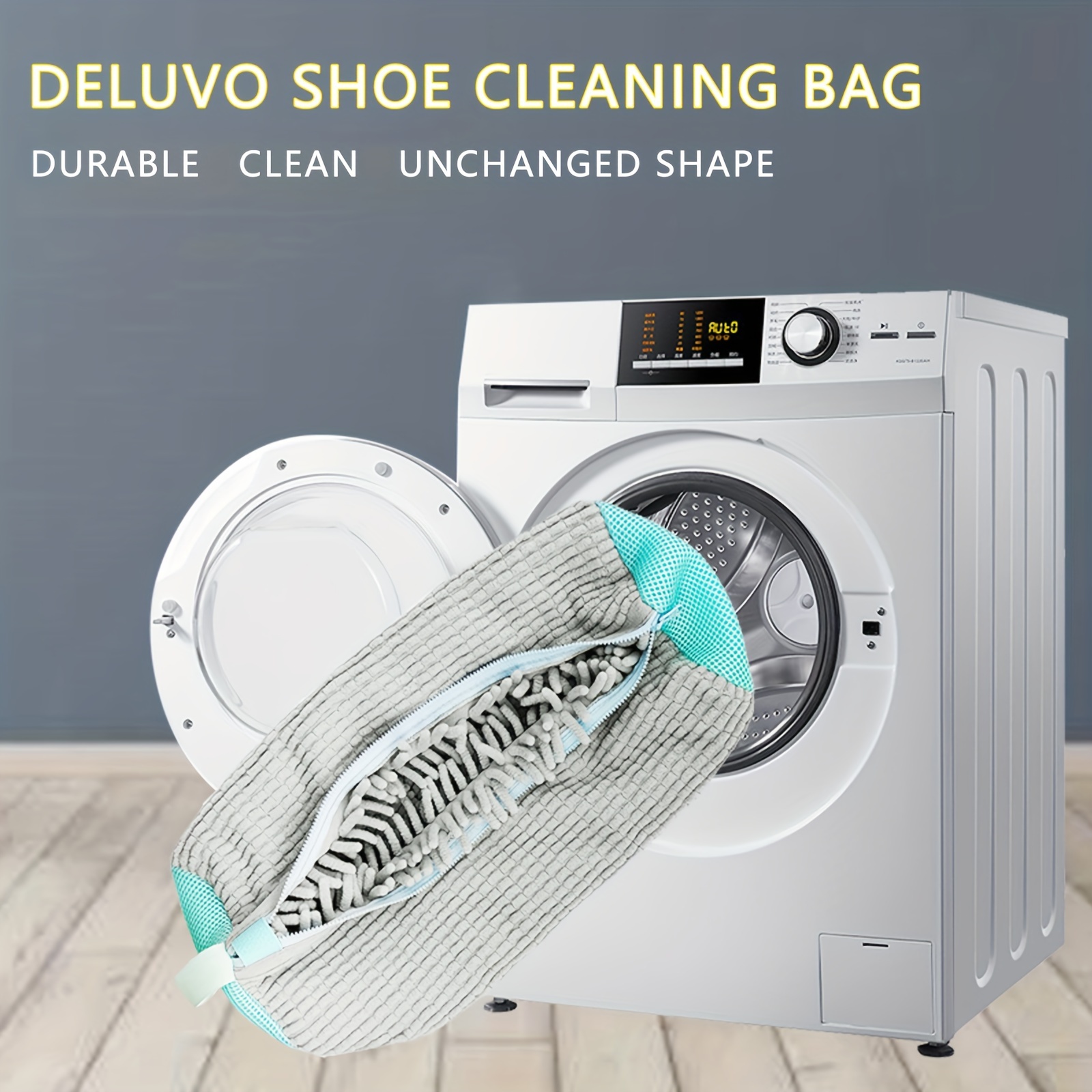 

1pc Deluvo Shoe Cleaning Bag, Deluvo , Deluvo Bag, Shoes Wash Bags, Sneaker Washing Bag, Shoe Cleaning Laundry, Reusable Shoe Washing Bag