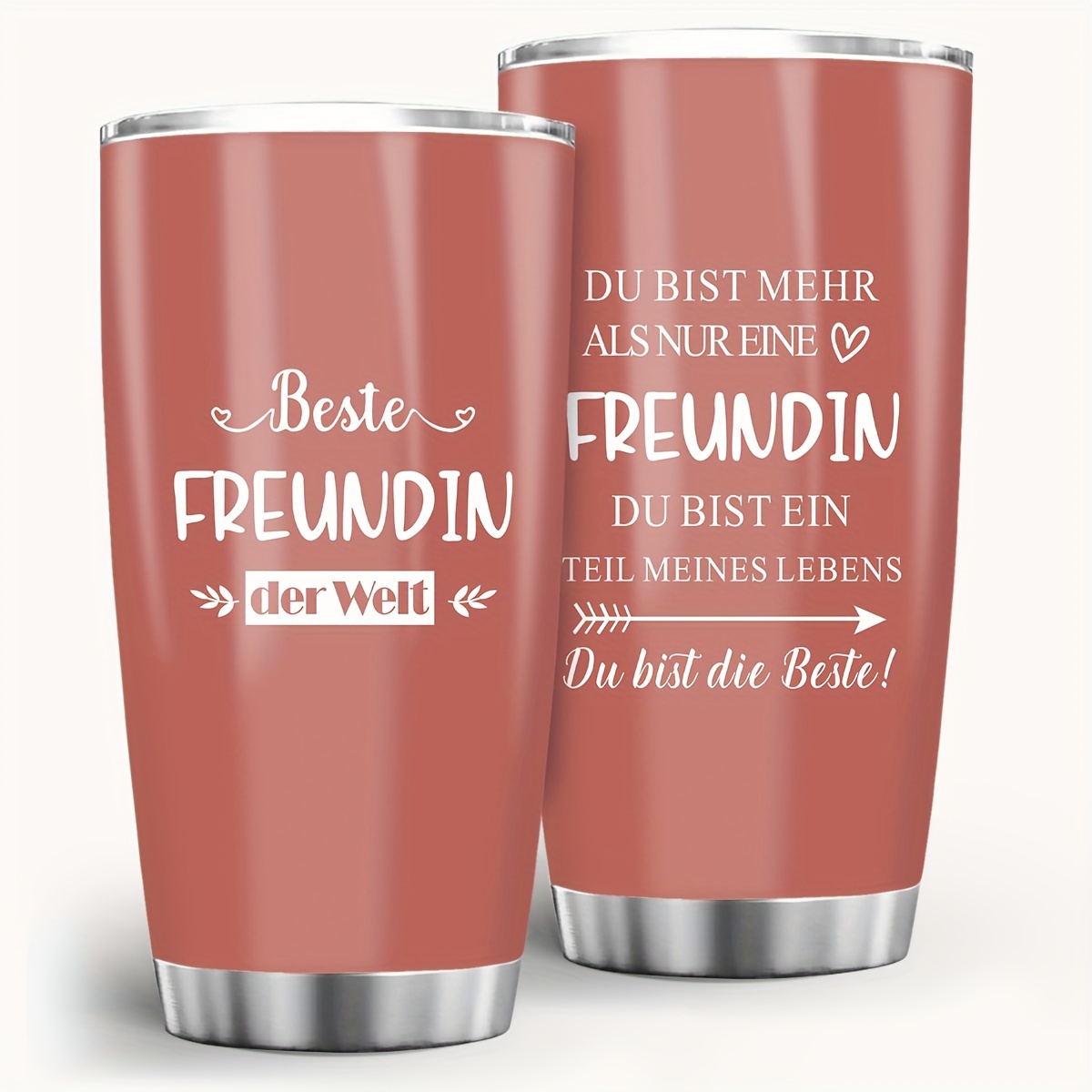 Image of [ ] [german] [christmas] 1pc German For Best Friend Tumbler 20oz, Gift For Man Women, Unique Gift Ideas For Best Friend, Inspirational Gifts, Christmas Birthday Gift