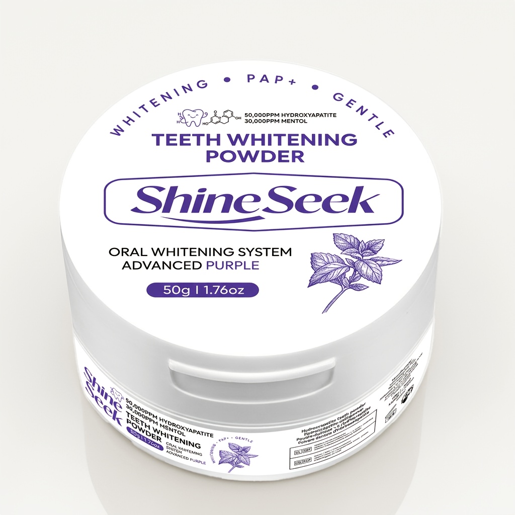 Image of 50g Hydroxyapatite Xylitol Purple Pap+ Remineralizing Tooth Powder, Hydrogen Peroxide-free Gentle Teeth, Deep Teeth Cleaning