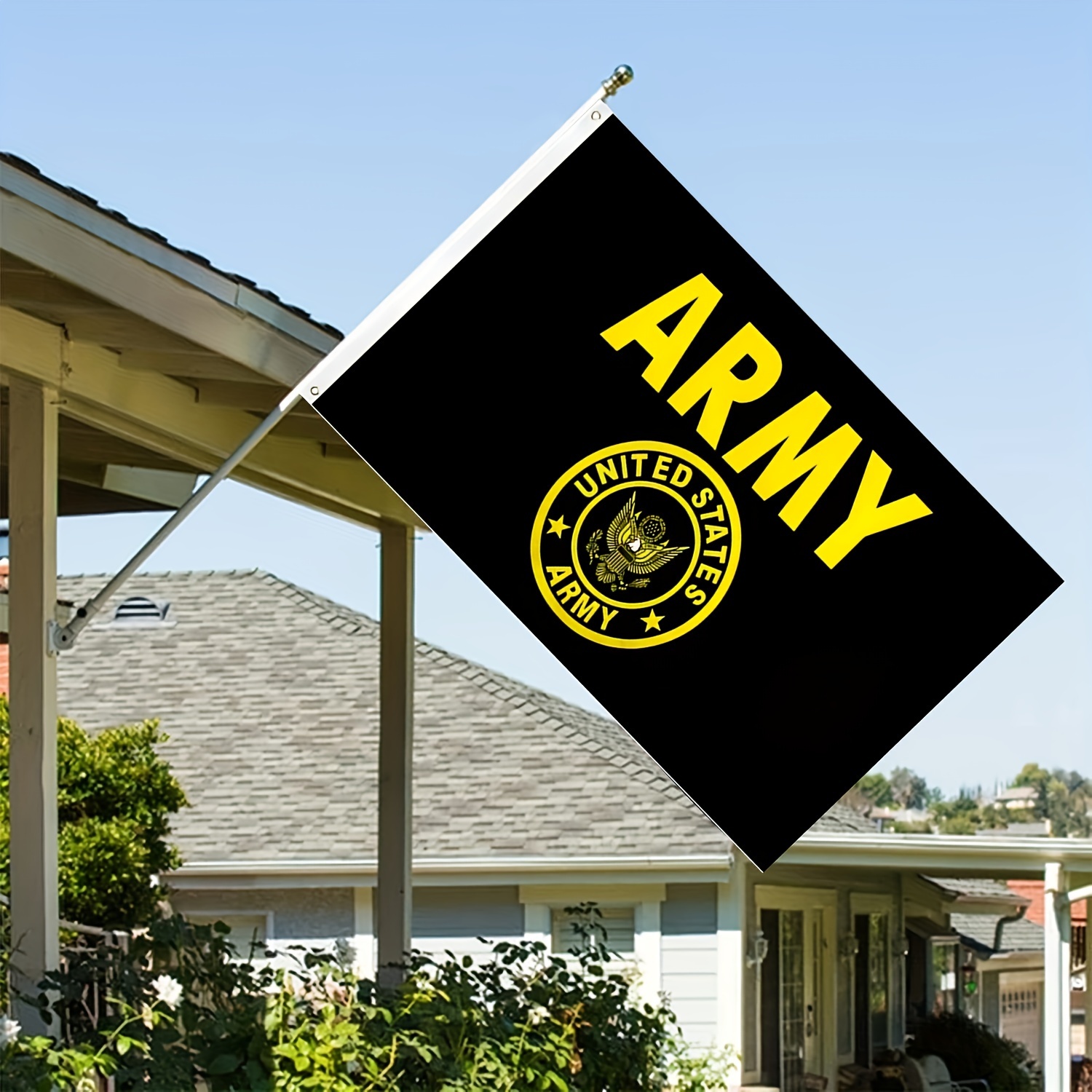 

United States Army Flag - 3ft X 5ft, Polyester Fabric, Bright Colors, Fade-resistant, Flagpole With 2 Grommets - Outdoor Decor