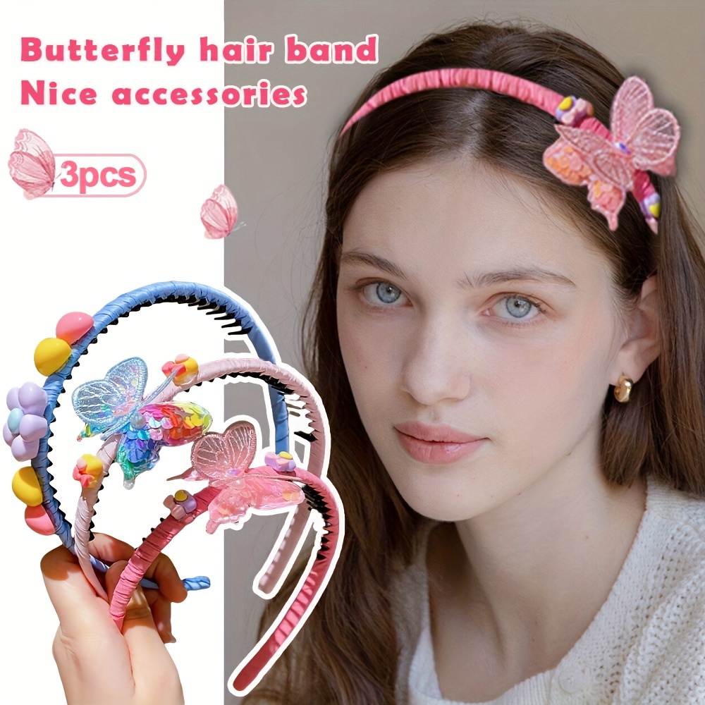 

3pcs Hairbands - , All- Headbands & Accents