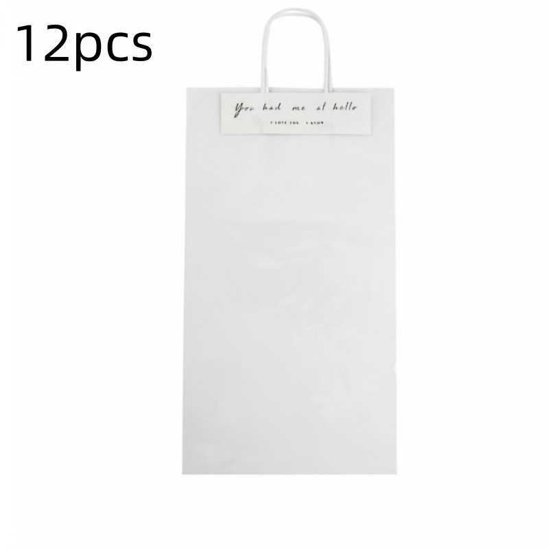 TEMU 12pcs Clear Flower Tray Bags, Bouquet Bags, Tote Bag Set - Clear Plastic Flower Gift Bags, Florists, Weddings, And Holiday Gifts