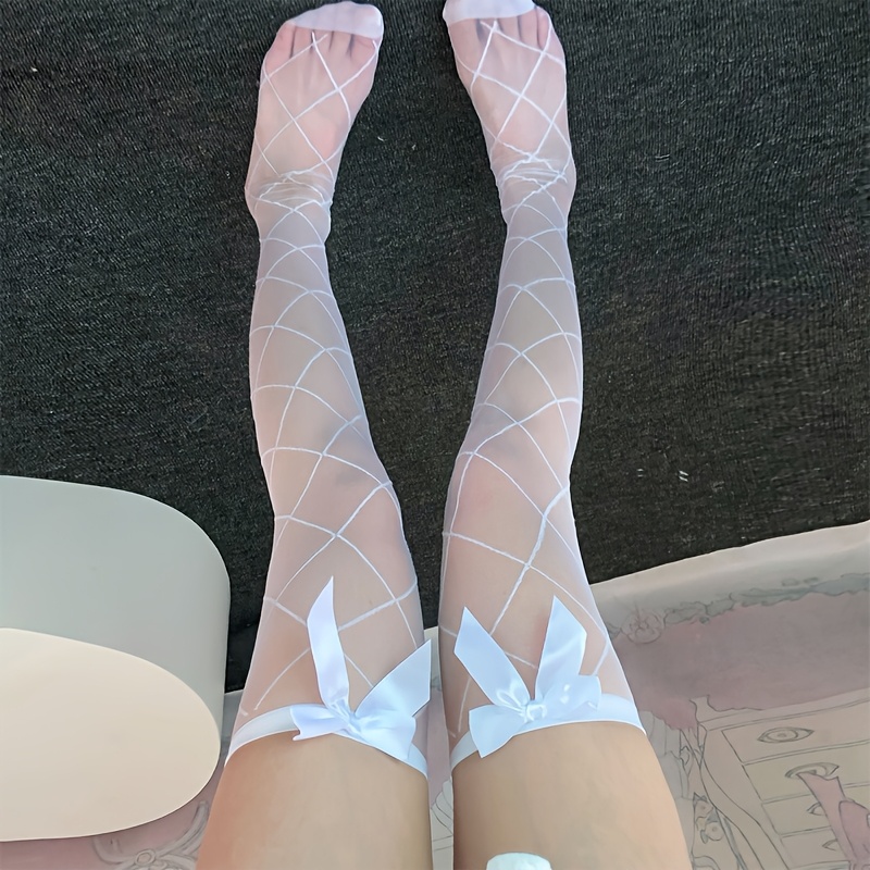 paire chaussettes blanches à nœud cheville Temu Switzerland