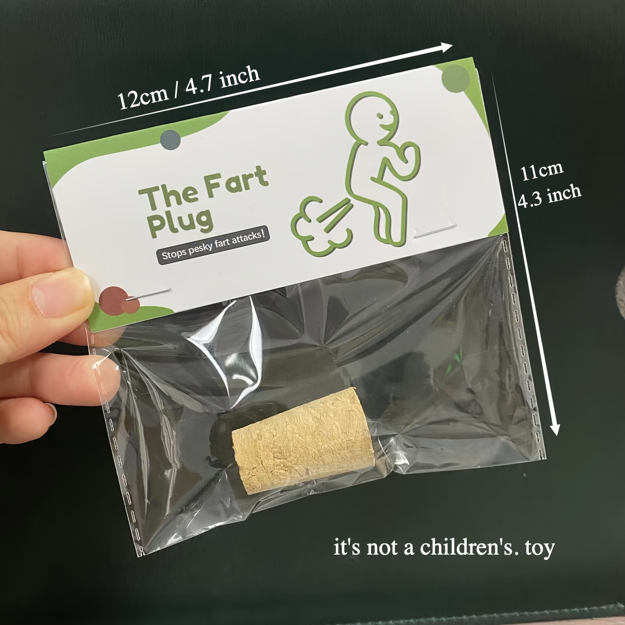 1pc "the Fart Plug" Novelty Gag Gift - Humorous Prank For Stopping , Ideal For Christmas & Halloween Parties, Funny Trick For