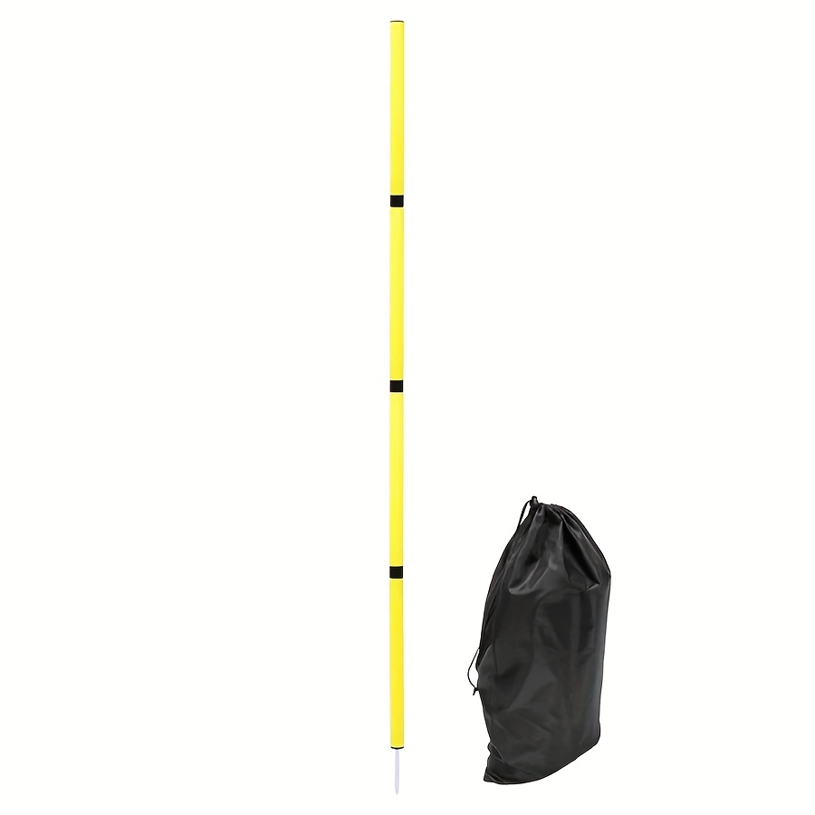 185 cm/72,83 in nogometni agilnostni trening palice, krogi za , ovirne palice za nogometne vaje, vključuje za prenašanje