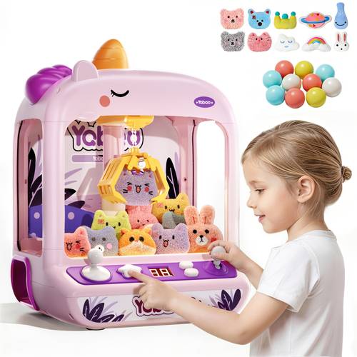 Unicorn Claw Machine for Kids Girls, Vending Machine Toys for Girls, Toys, Mini Arcade Machine Game Party Toy, Birthday Gift for Girls, Arcade Game Toys for Children