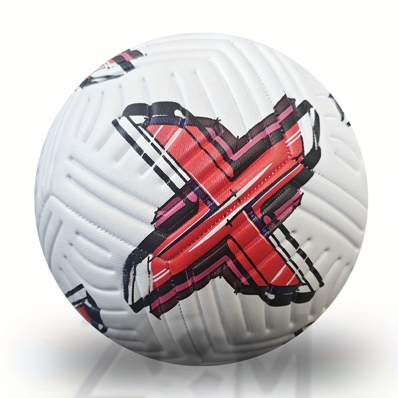 red high quality wear resistant thickened pu soccer ball for adults youth training machine seamless construction competition ready with free needle net bag details 6