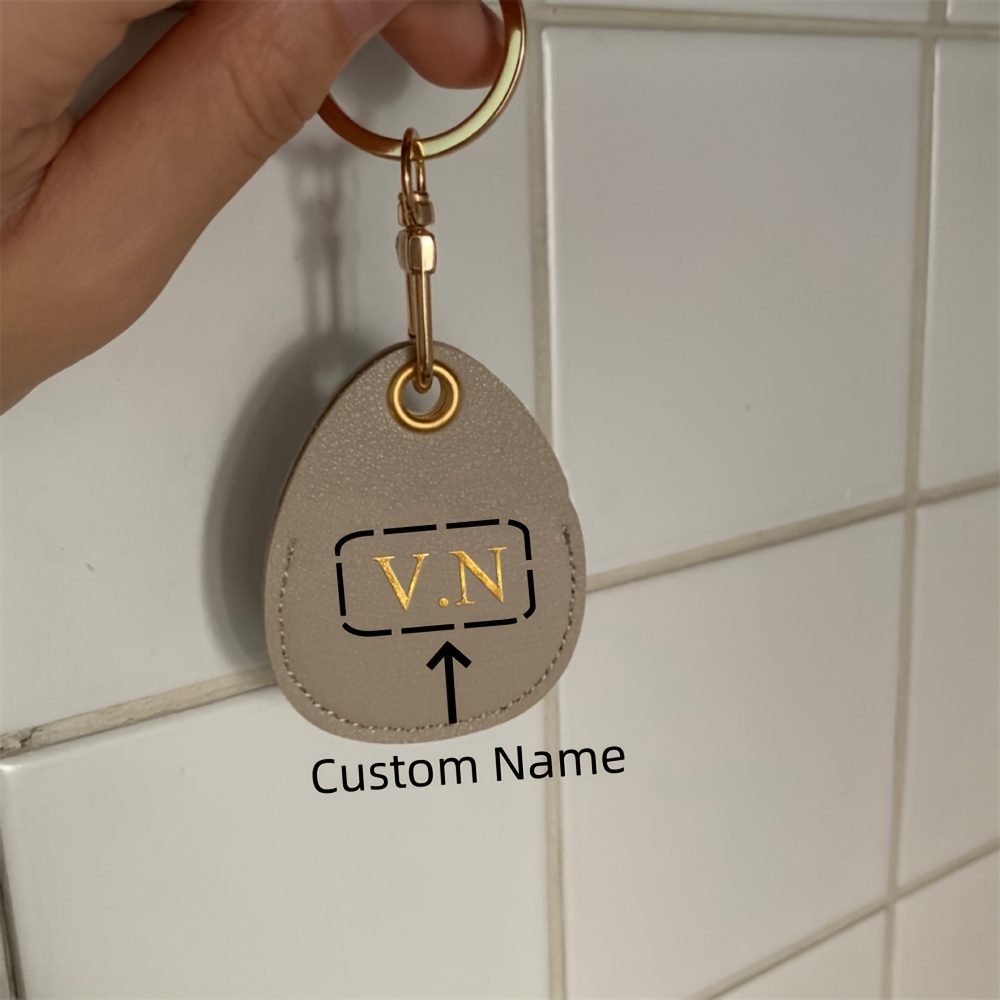 Image of Stylish Handmade Keychain For Ladies, Featuring A Personalized Name Design, Perfect For Business Cards And Key Additions. A New, Easy Unisex Keyring