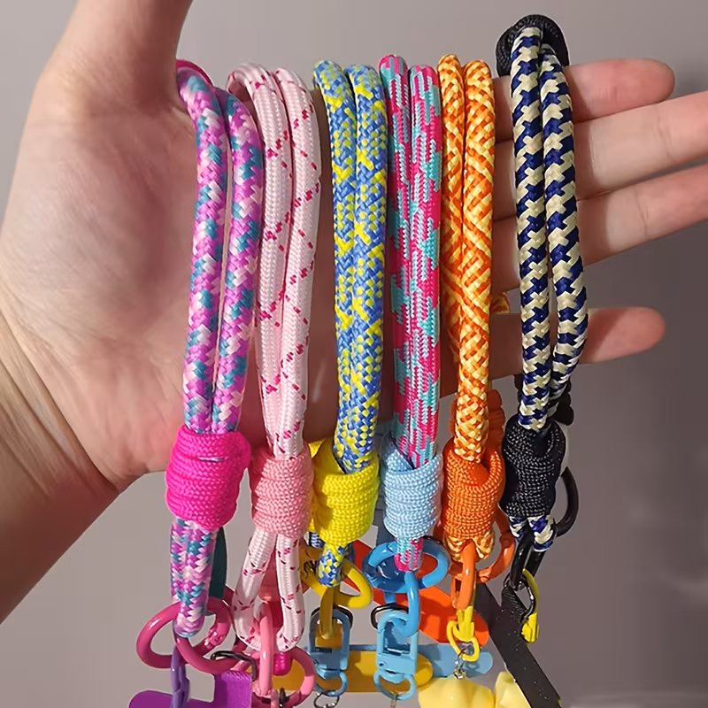 1pc dopamine short lanyard phone strap wrist strap camera accessory pouch pendant keychain Product details 3