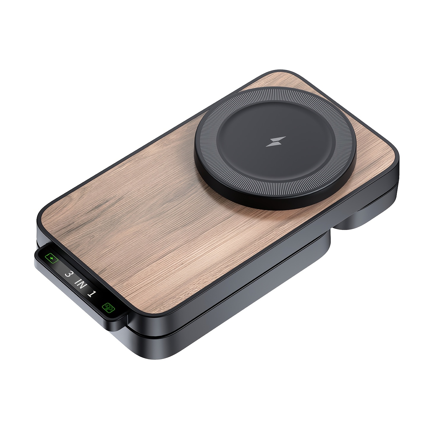 TEMU Chargeur fil magnétique 3-en-1, Station de charge fil pliable 15W, Support de station d'accueil magnétique 3-en-1 pour Smarterwatch et Airpod,