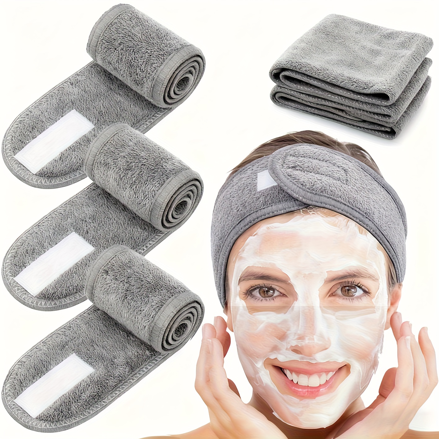 1pc adjustable non slip headband plush   and sports hairband for yoga running face washing breathable and lightweight fits all hair types gym essential