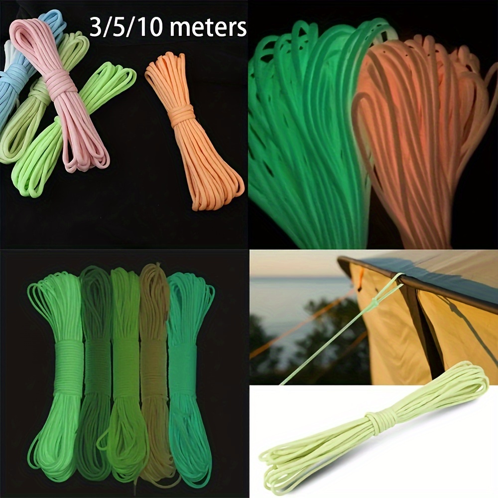 Luminous 7 Strands 16 4ft 4mm Fluorescent Rope For Camping Survival -  Sports & Outdoors - Temu