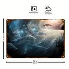 1pc retro 2d iron metal tin sign 8x12 inches 20x30cm water proof dust proof wall hanging decor multipurpose room restaurant art english text