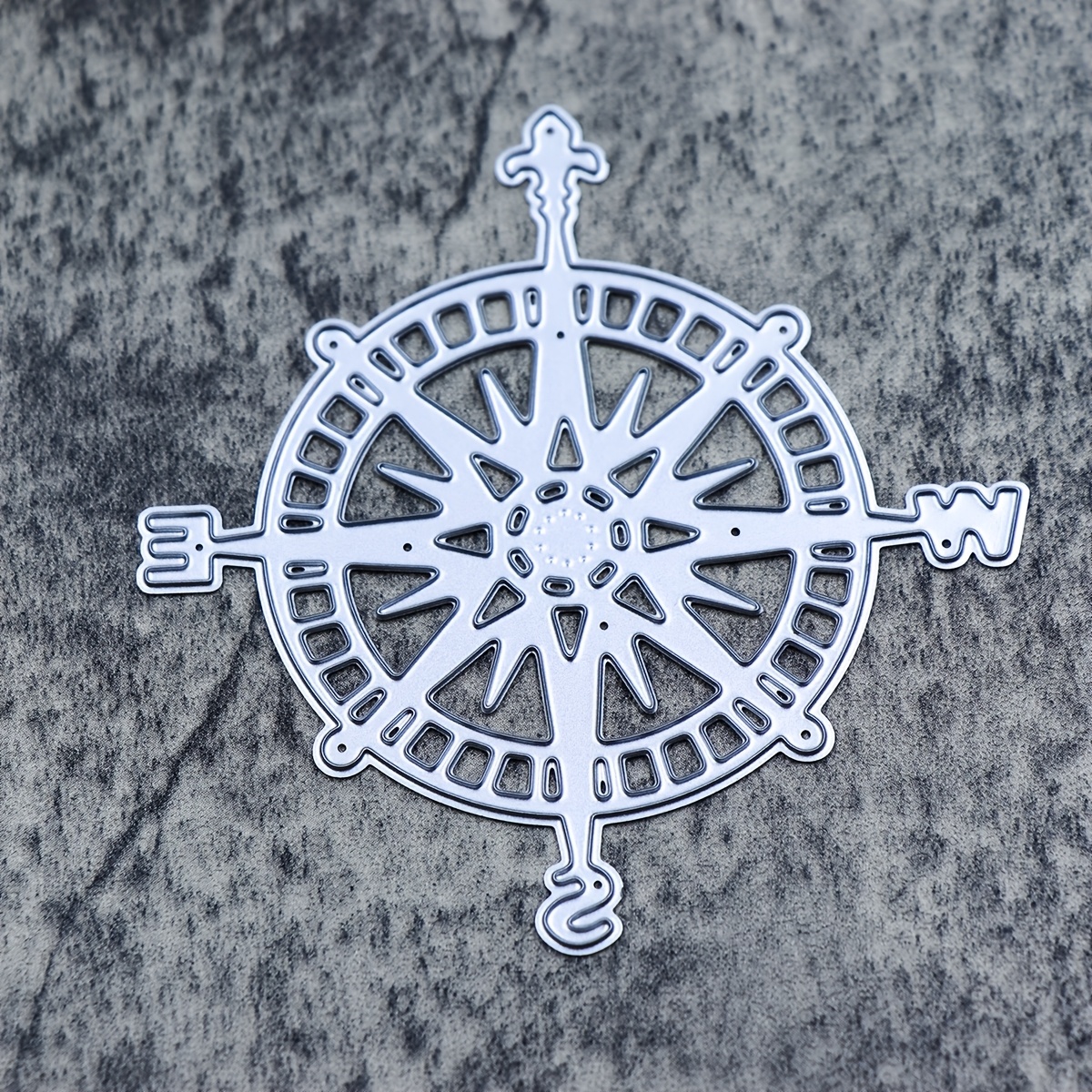 1pc Voyage Compass Craft Metal Cutting Dies Mold, Cutting Dies Suitable For Birthday, Nautical Theme Gifts, Decorative , Diy Paper Embossing Craft, Photo Album And Handmade Stamping Cut Dies Supply