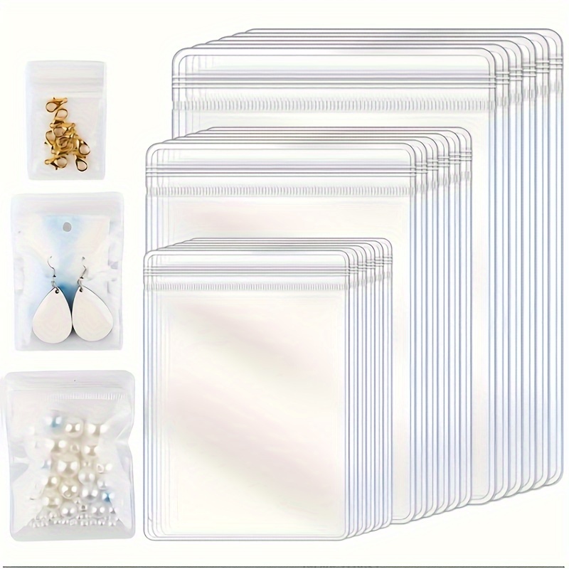 

150pcs Jewelry Storage Bags, , Portable, For Jewelry Display And Packaging, Ideal For Home Storage And Travel, Pvc Material, Diy Bead & Jewelry Craft Supplies