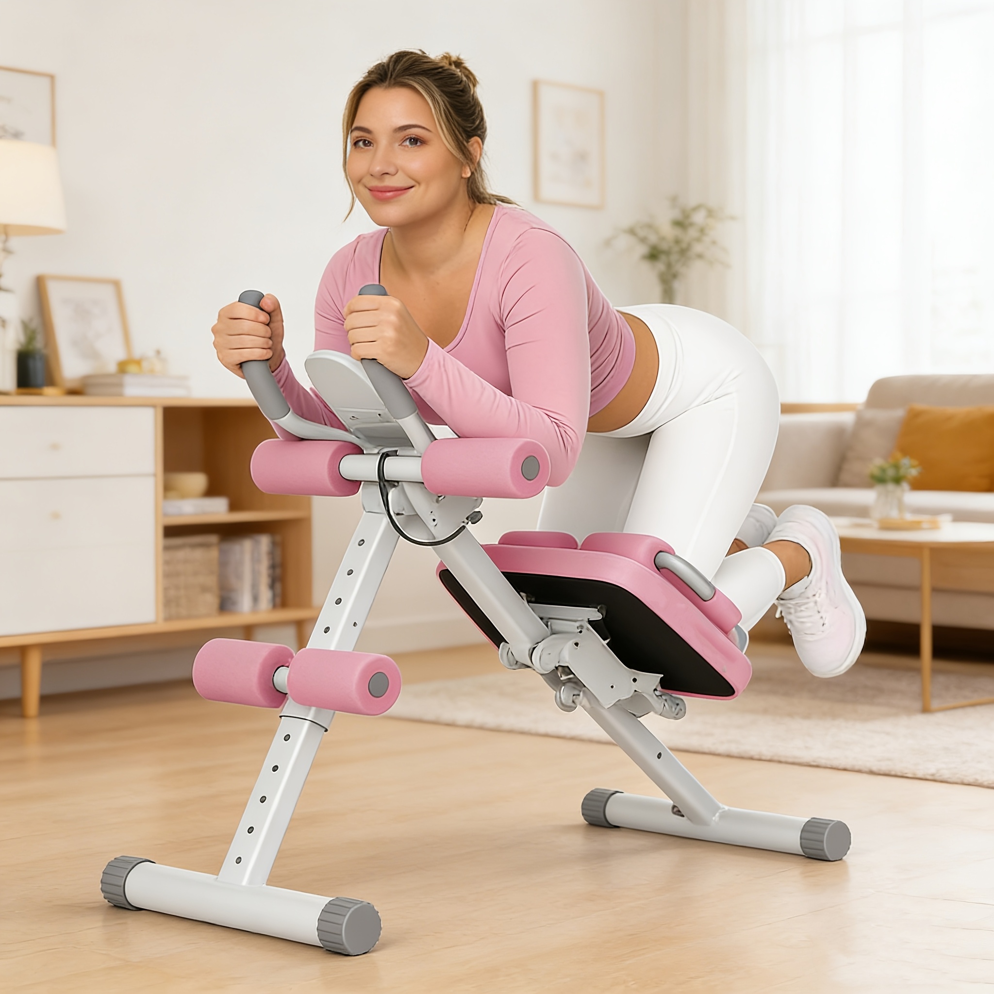 6 in 1 foldable home gym suitable for full body workout with   sit     training equipment knee   compact multi functional machine for     legs training no electronics