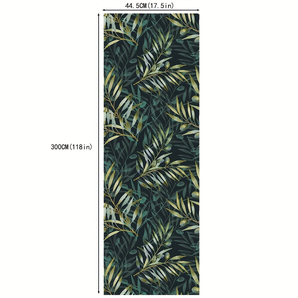 Image of Boho Floral Peel And Stick Wallpaper, 17.5*118in Self-adhesive Removable Vinyl Wallpaper For Kitchen, Bathroom, Cabinet Shelf Liner - Home Decor