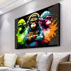 1pc vibrant music canvas art print fashionable frameless wall decor waterproof ideal for living room bedroom office bar contemporary animal print poster music wall decor