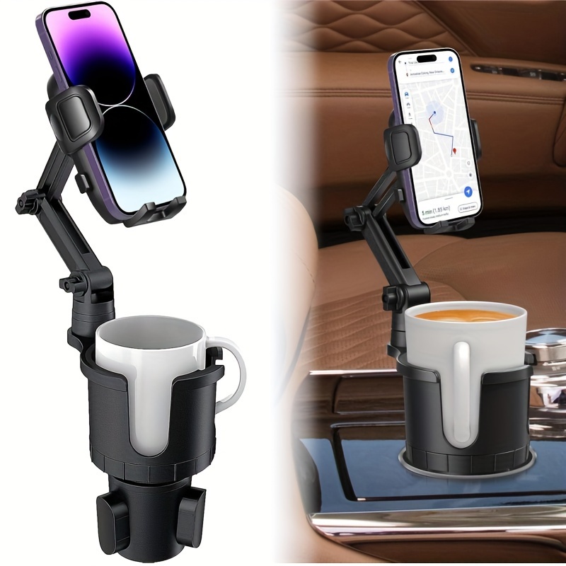 

Cup Holder Phone Mount For Car, Car Cellphone Large Adapter Long Arm With , Compatible All Smartphones