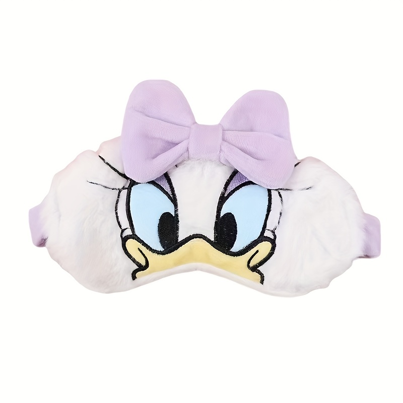TEMU Whimsical Character Sleeping Masks - Mouse, Mouse, Donald Duck & Eye Masks With Adjustable Headbands, Polyester Material, Relaxation & Sleep,