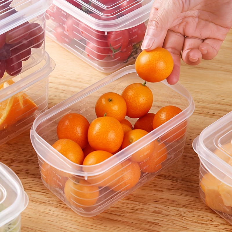 5 pcs clear plastic food storage containers   fridge organization and travel made of   pp material details 1