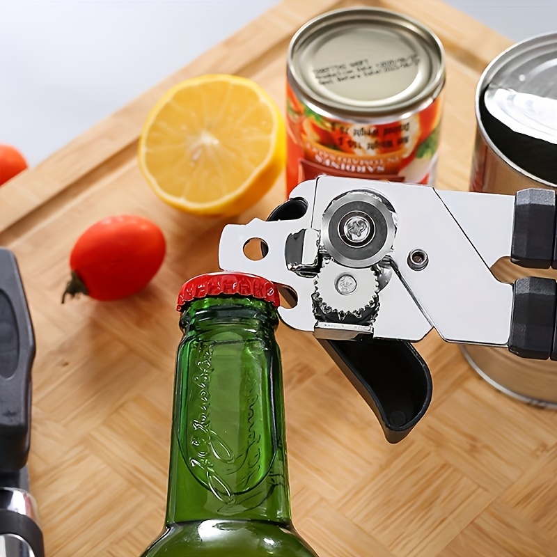 1pc 3 in 1 heavy duty can opener multi functional bottle opener   can openers for adults and seniors manual multi functional can opener suitable for home kitchen restaurant party kitchenware christmas party new year and spring Product details 2