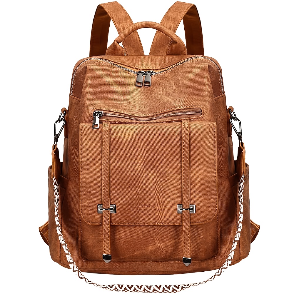 Leathario Women's Backpack, Vegan Faux Backpack, Women's Handbag, Backpack Handbag Medium Size, Office, Commuting, Backpack, Light And Backpack, Local Warehouse
