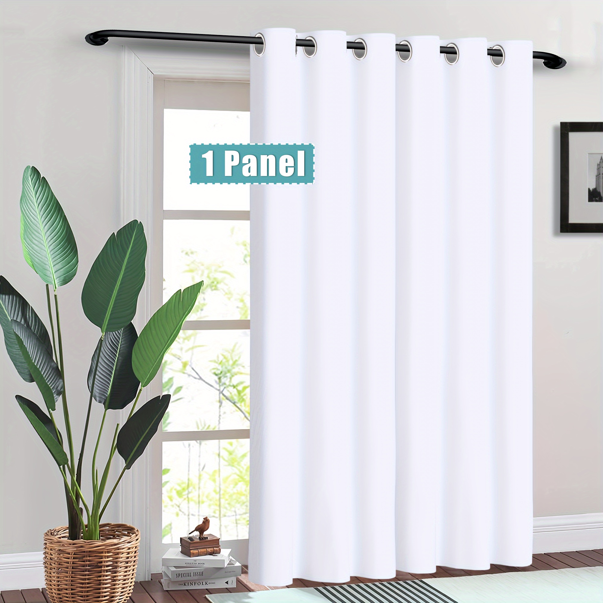 

Room Divider Curtains; Bedroom Door Curtains, Room Darkening Insulated Privacy Curtains For Patio Doors (1 Panel Set)