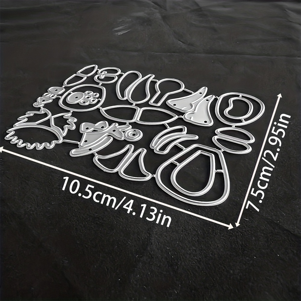 TEMU 1pc Animal-shaped Metal Cutting Die In Silver-gray, Designed For Fantasy-themed Projects, Including Scrapbooking, Embossing, And Handmade