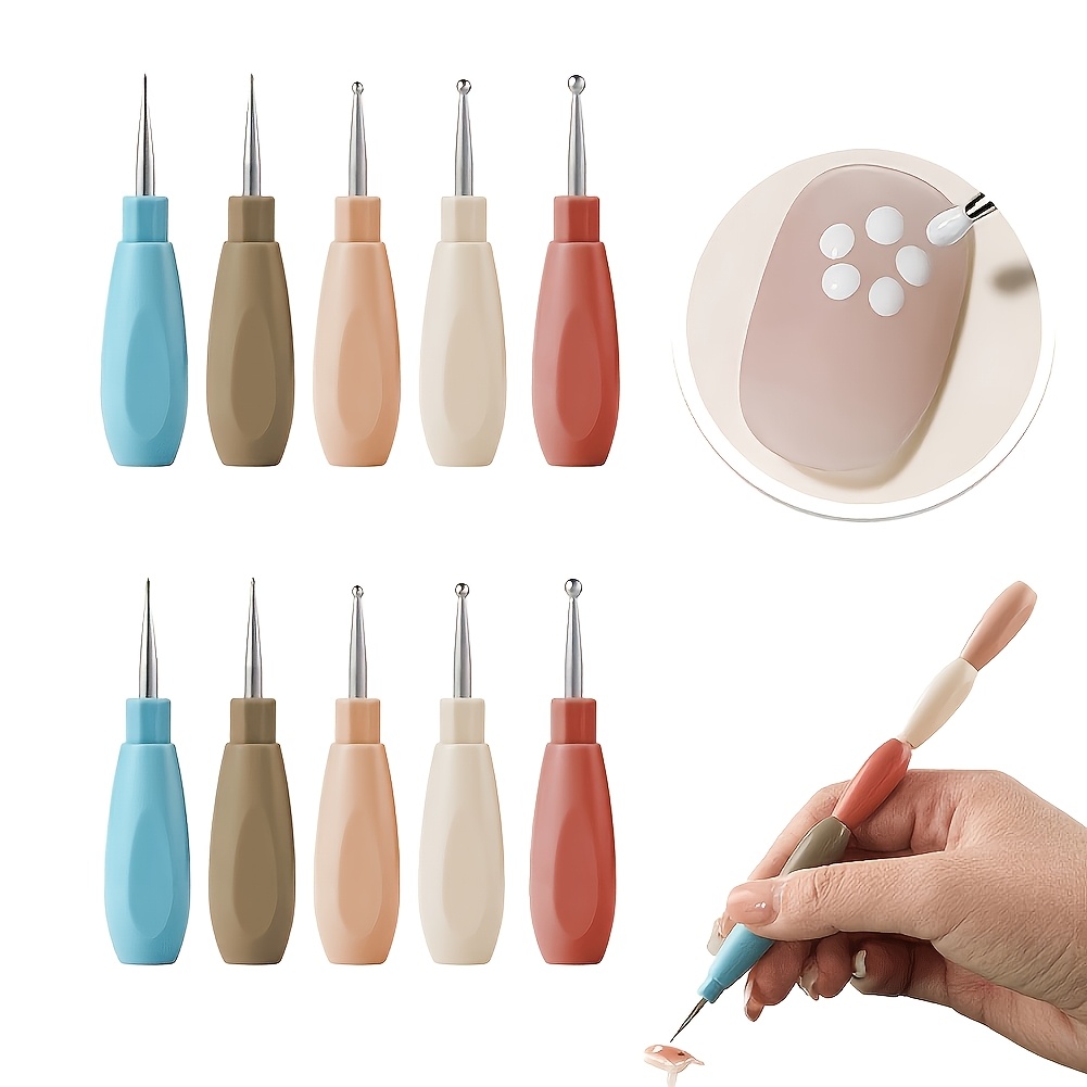 10pcs Double-Headed Nail Dotting Pen Set for Nail Art