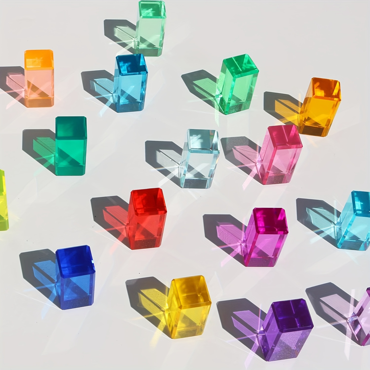 Acrylic Colorful Building Blocks Set
