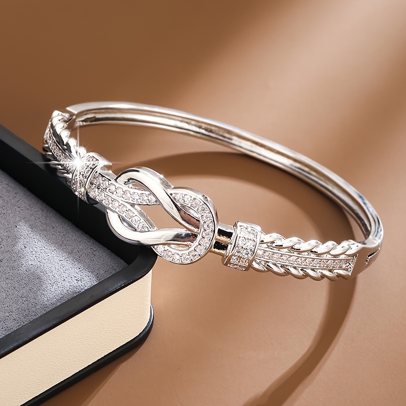 Zirconia Buckle Bracelet for Women