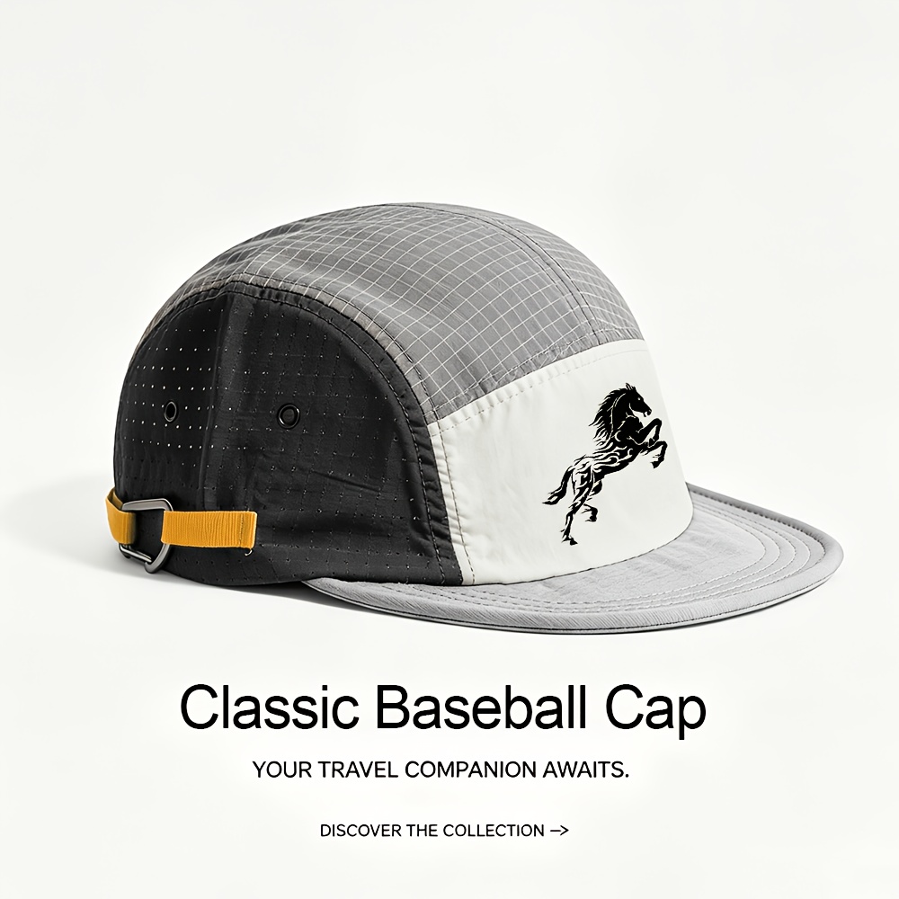 TEMU Autumn Summer Unisex Color-block Baseball Cap Sports Trendy All-match Fashion Women's Hat Casual Men's Sunshade Hat