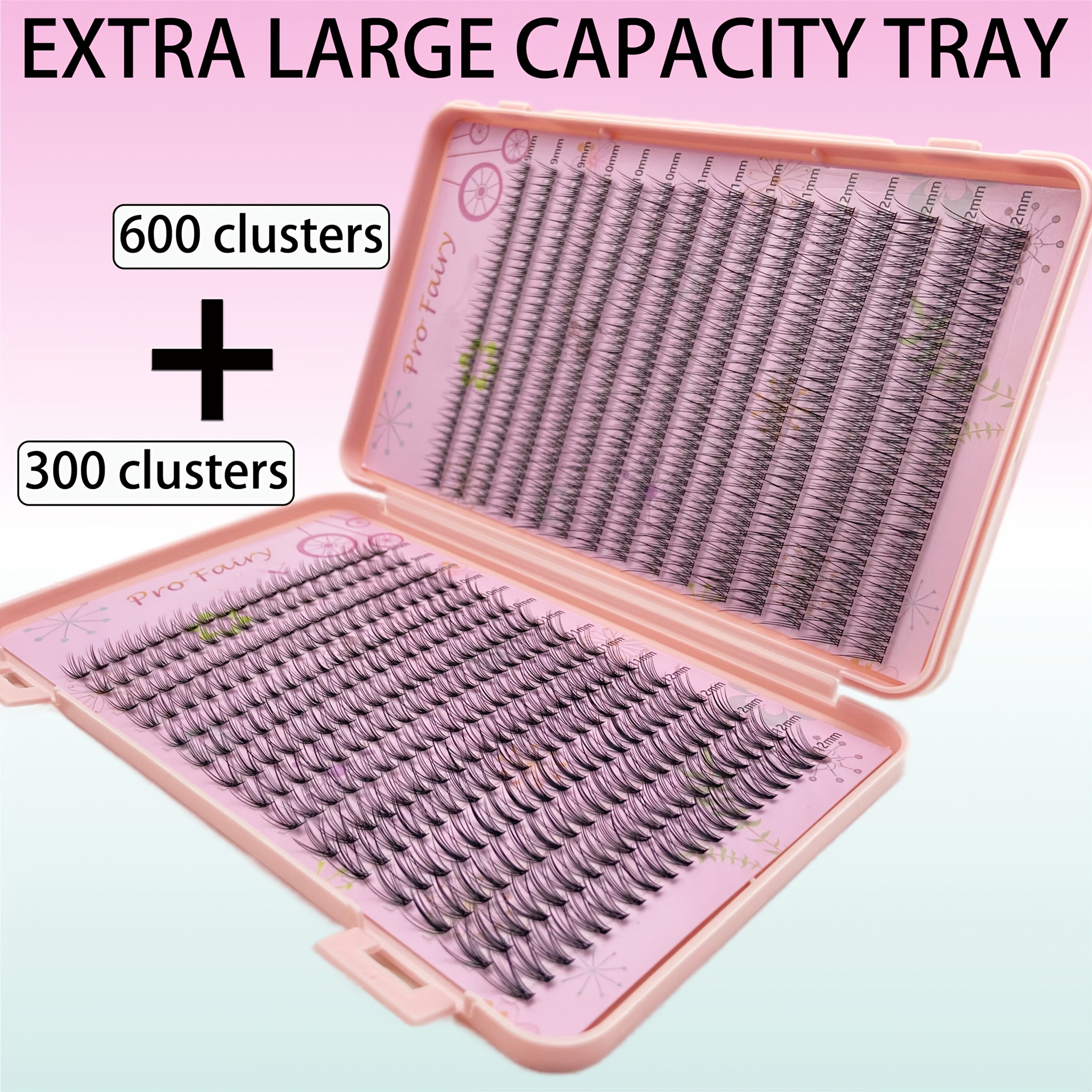 Pro Fairy 30 Of Super Large Capacity Tray 20d/fishtail Eyelashes Mixed Set, Thick Makeup Effect, Handmade Eyelash Extensions, Suitable As A Gift For Sisters , Suitable For Beginners