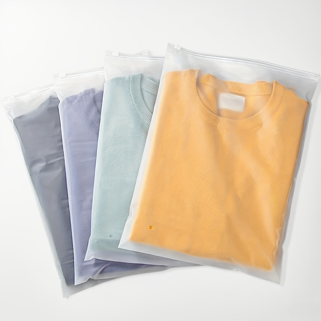 50pcs frosted packaging bags   clothes jeans pants t shirts and travel storage