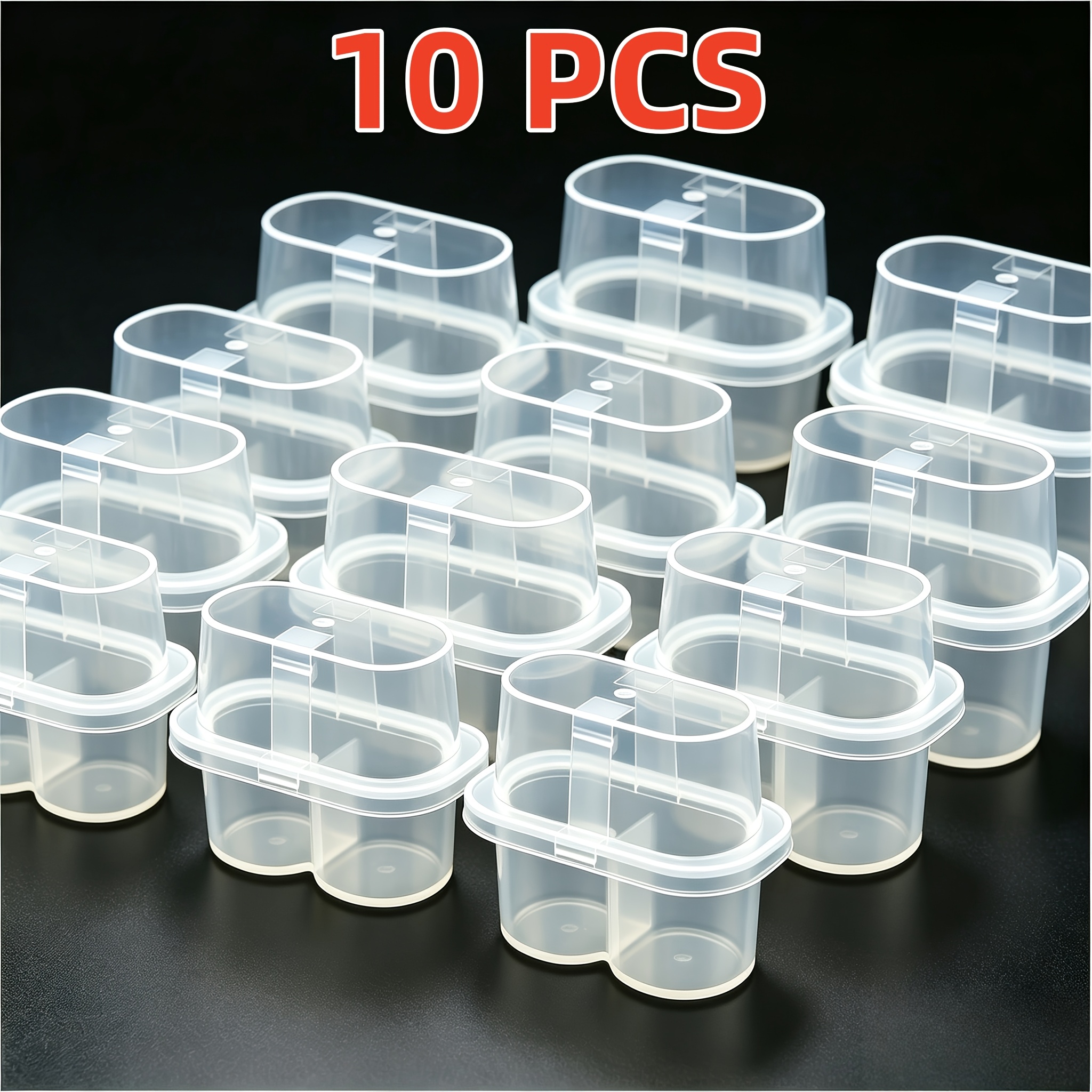 Image of 4/6/8/10pcs Peptide Refrigerator Travel Box-each Box Contains 2 Squares, Pocket-sized 3ml Vial Holder, Suitable For Refrigerator, Portable Insulin And Peptide Carry-on Storage Box