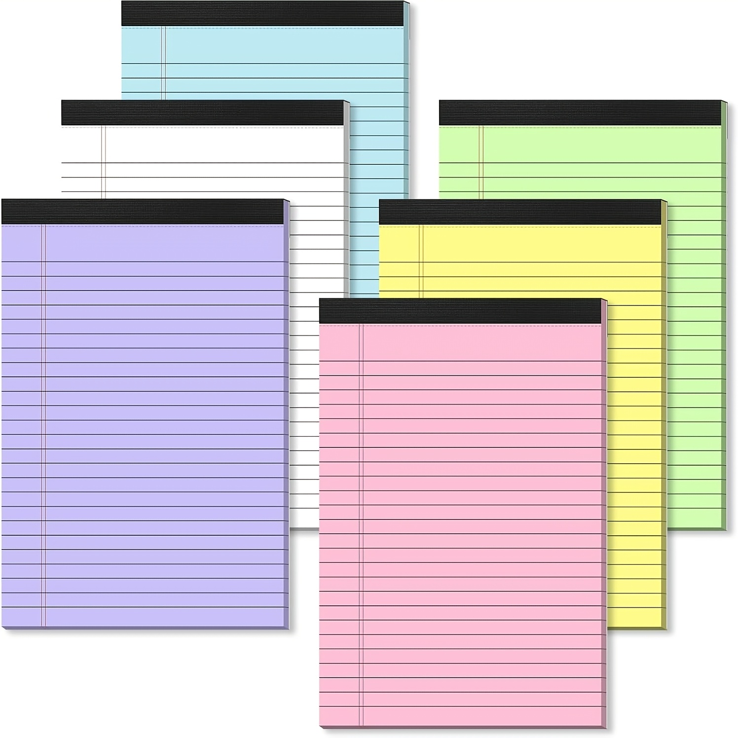 

4/6pcs Color Lined Letter Papers & 20.3cm*12.7cm Color Notebook Sticky Notes, Portable, Thickened For Office, Classroom & Home Use - , Valentine's Day Gift