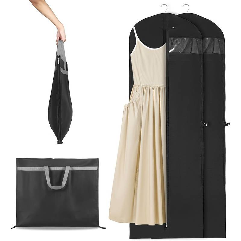 Evening Dress Wedding Gown Garment Dustproof Storage Cover Bag With Handle - 180cm Foldable