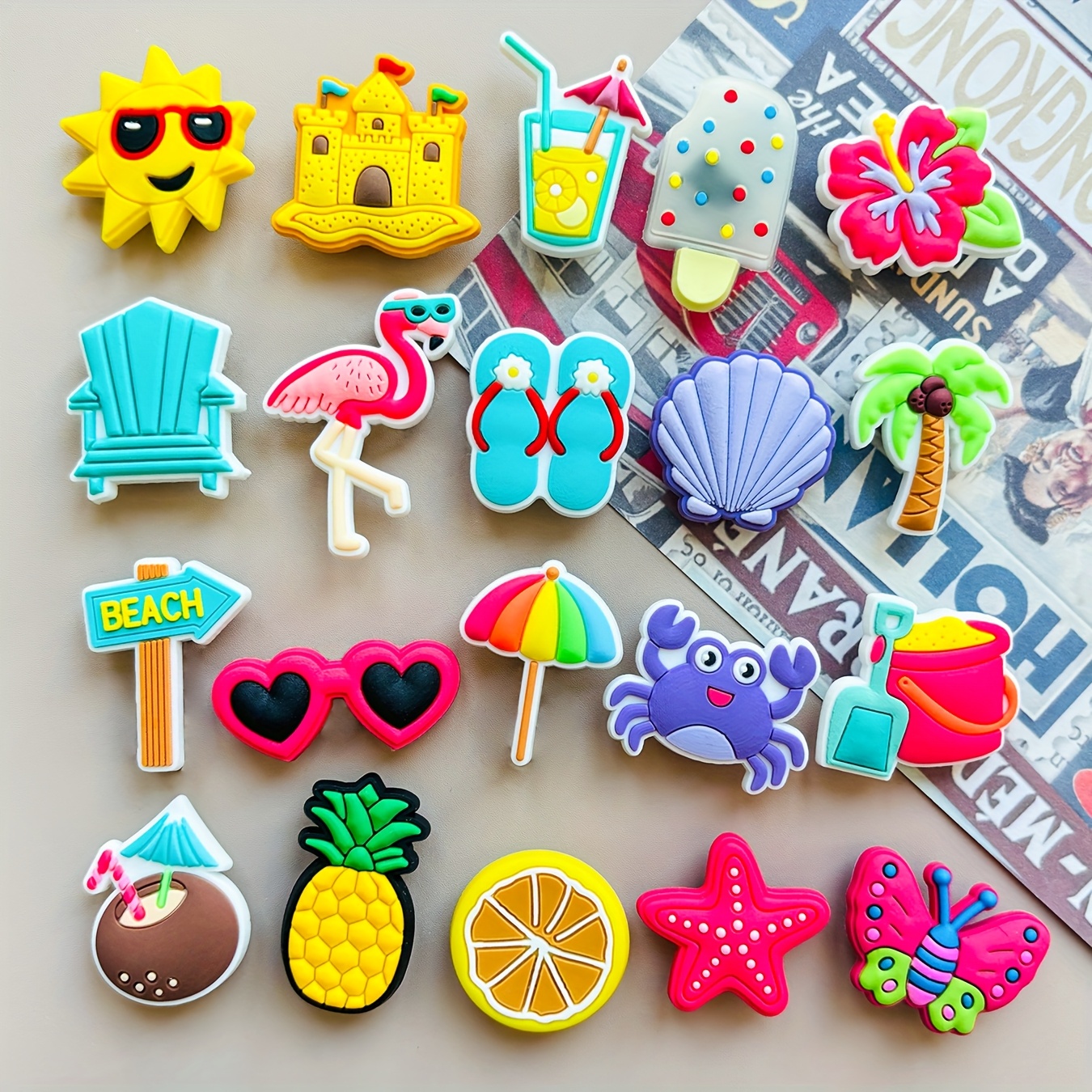 Lote De 20 A 100 Adornos De PVC Para Zapatos – Figuras Aleatorias De Caricaturas Para Decorar Crocs Y Pulseras