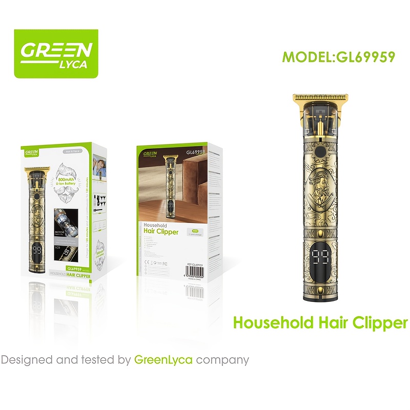 Professionele Elektrische Haartrimmer - Uniek Ontworpen Kappersscheermes, USB Oplaadbaar Draadloos Scheerapparaat en Trimmer, Persoonlijke Verzorgingsset, Baardscheerapparaat, Kappersgereedschap - Ideaal Geschenk voor Mannen