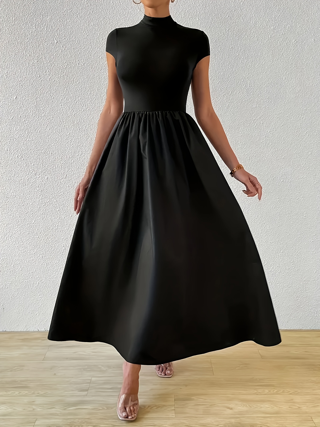ivory a line wedding dress KissProm Detachable Sleeve High Slit A-Line with Appliques, Diamond White / 24 gown411 Step into a day Bow-Detail Dress - Black Color:Cloud Daisy Jacquard