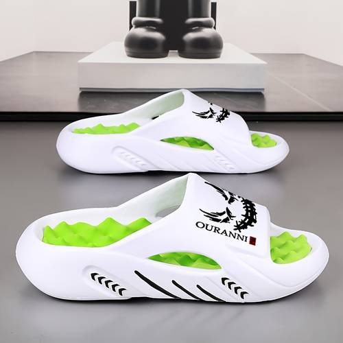 mens thick soled plus size indoor clown cartoon print comfortable slippers lightweight and stylish for and outdoor vacations suitable for men and womens daily casual wear couples use a practical gift
